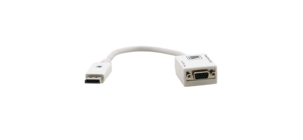 מתאם DP זכר ל VGA זכר קרמר - Kramer | 99-9692030 | ADC-DPM/GF | DisplayPort TO VGA | 1080P