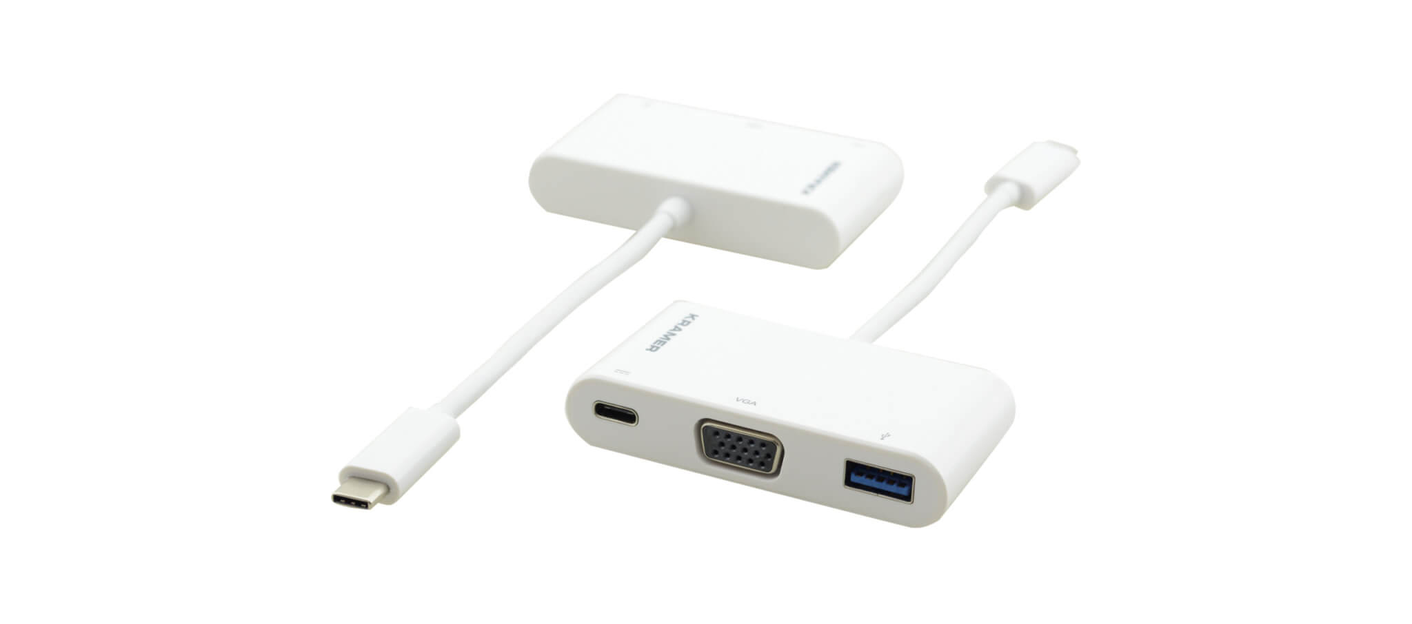 מתאם - Kramer | ADC-U31C/M1 | USB3.1 | Type-C TO VGA & USB3.0 & PD Type-C | Adapter | 1080P | 60Hz