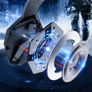 אוזניות + מיקרופון גיימרים - Mpow | EG10 | Gaming Headset | PL | LED