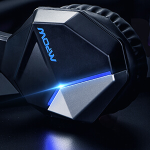 אוזניות + מיקרופון גיימרים - Mpow | EG10 | Gaming Headset | PL | LED