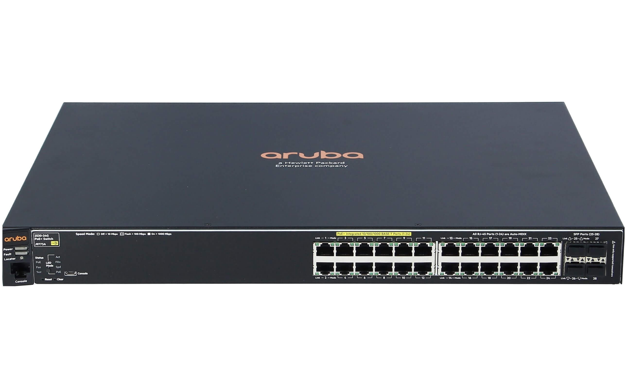 מתג מנוהל - HPE | J9773A | Managed Switch Aruba 2530-24G | 24 Port | PoE
