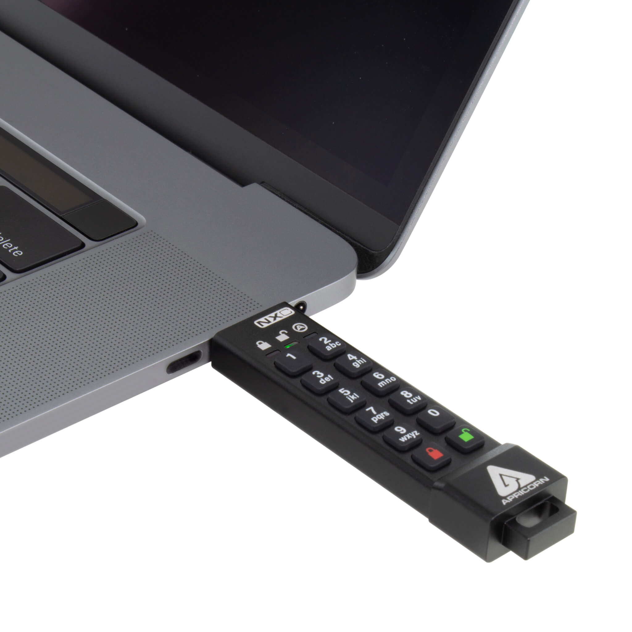 זיכרון נייד מוצפן (דיסק און קי) - Aegis Secure Key ASK3-NXC-32GB 3NXC 32GB USB 3.2 Type-C Encrypted Flash Key2
