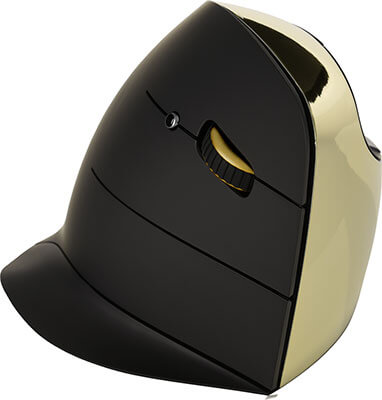 עכבר אלחוטי ארגונומי אנכי זהב – Evoluent | VMCRWG Right Gold Wireless ergonomic VerticalMouse C