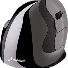 עכבר אלחוטי ארגונומי אנכי בינוני – Evoluent | VMDMW | Medium Wireless ergonomic VerticalMouse D