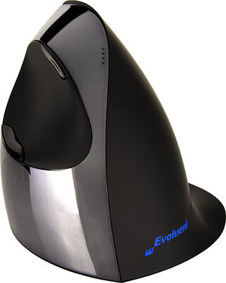 עכבר אלחוטי ארגונומי אנכי – Evoluent Right Wireless ergonomic VerticalMouse C