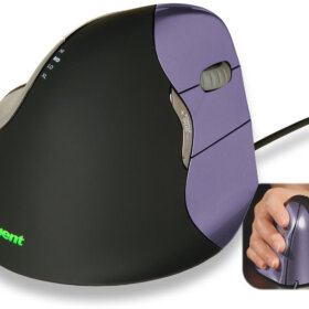 עכבר חוטי ארגונומי אנכי קטן – Evoluent | VM4S | Small Wired ergonomic VerticalMouse 4