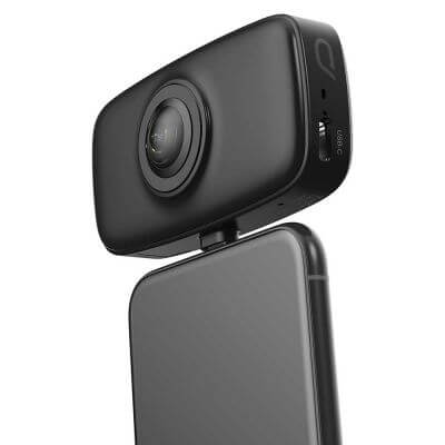 מצלמת 360 4K חיבור TYPE-C קאנדאו באיכות גבוהה KandDao Qoocam fun 4K 3840X19202