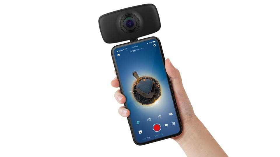 מצלמת 360 4K חיבור TYPE-C קאנדאו באיכות גבוהה KandDao Qoocam fun 4K 3840X19204