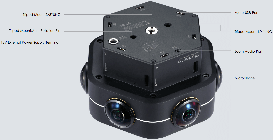 מצלמת 360 8K קאנדאו באיכות גבוהה | KanDao | Obsidian Go | 8K | 7680X4320 | VR – תמונה 6