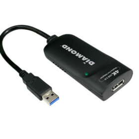מתאם גרפיקה וידיאו DIAMOND Video Graphics Adapter DisplayPort 4K UHD BVU5500 3840 x 2160 USB3.0