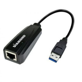 מתאם רשת יציאת Diamond UE3000 USB TO RJ45 USB3.0
