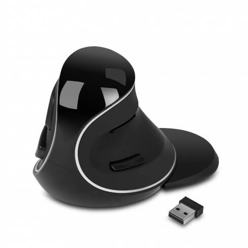 עכבר ארגונומי אלחוטי אנכי שחור | Spire | PL/CG-DLM618PL | Black | 6 Buttons | Wireless | DPI – תמונה 2
