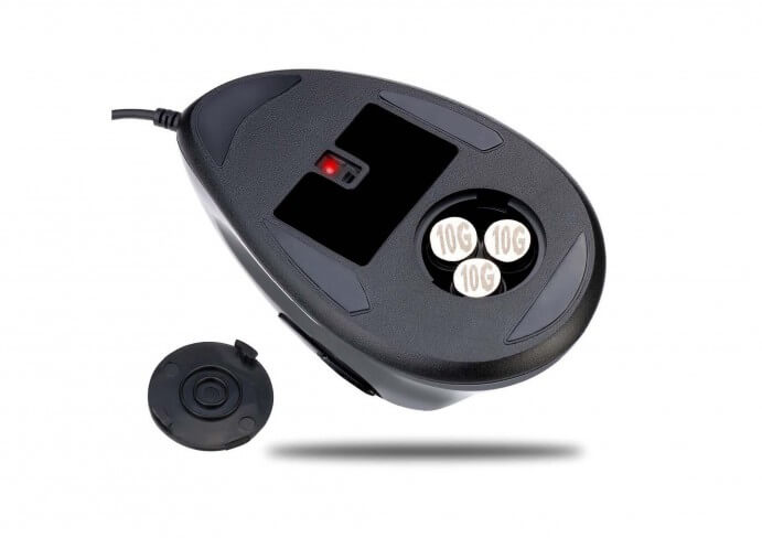עכבר ארגונומי חוטי אנכי שחור | Spire | SP-M4008-USB | DPI | Black | 3 Buttons | Archer