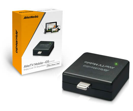 תומך עידן פלוס כרטיס טלוויזיה חיצוני לאפל AverMedia AverTV Mobile 330 For ios TV Tuner1