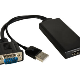 מתאם - Kramer | 99-9698002 | ADC-GM/HF | VGA TO HDMI WITH USB - 1080P