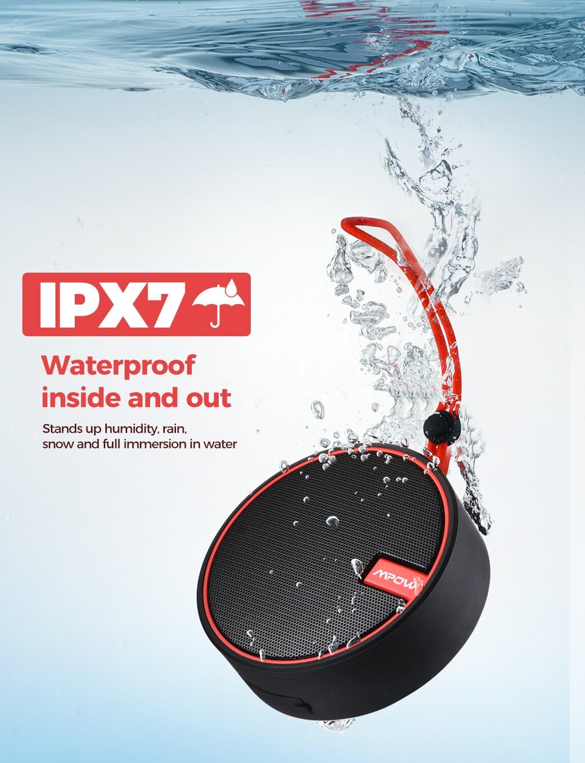 רמקול בלוטוס למקלחת מפאו Mpow | BH363A | Soundhot Q2 | Bluetooth 5 | Shower Speaker