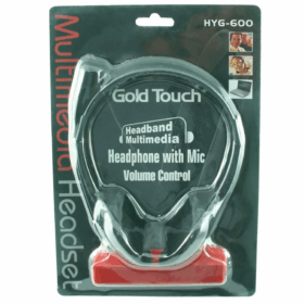 אוזניות עם מיקרופון Gold Touch | HYG-600 | Headphone with Microphone