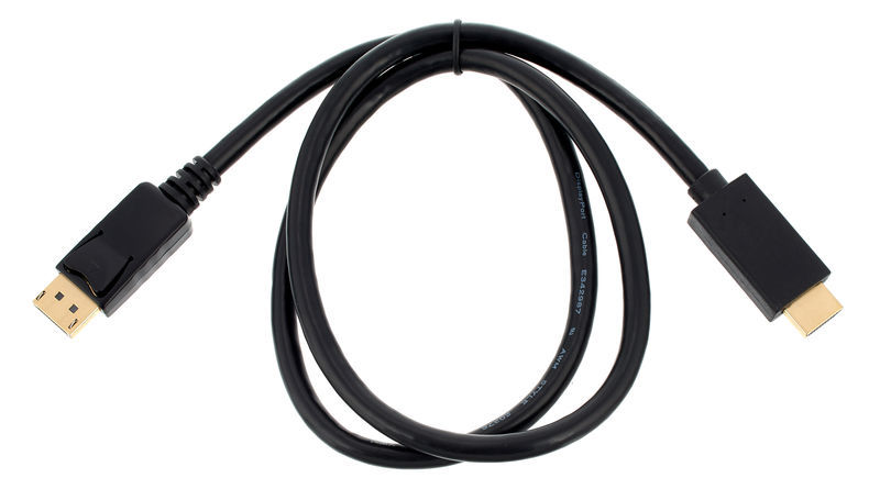 כבל DP 1080P לחיבור HDMI אורך הכבל 0.9 מטר קרמר Kramer C-DPMHM-3 97-0601003 (2)