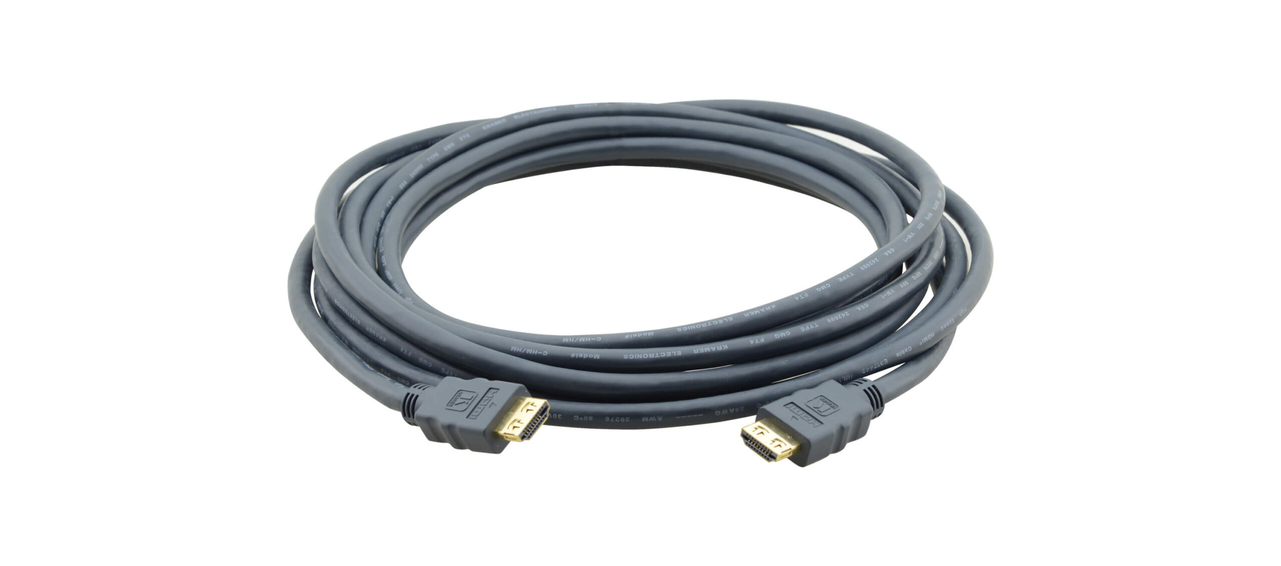 כבל HDMI 4K זכר לזכר אורך הכבל 3 מטר קרמר Kramer | C-HM/HM-10 | 97-0101010 – תמונה 2