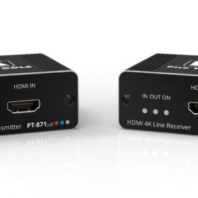 מאריך HDMI קרמר קיט מאריכים עד 100 מטר Kramer PT-8712xr-KIT 4K HDR HDMI Compact PoC Extender over Long–Reach DGKat 2 (1)