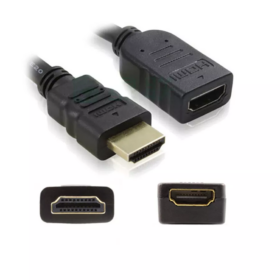 מתאם HDMI זכר ל HDMI נקבה גולד-טאץ'  Gold Touch | CH-HD-EX-05 | HDMI Male To Female Extension Cable – 0.5m