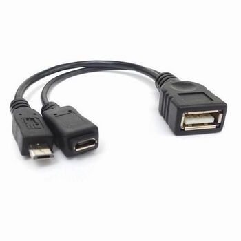 מתאם Micro USB ל OTG גולד-טאץ' Gold Touch | CH-USB-OTG-P | Micro USB to OTG w/Power Adapter – תמונה 2