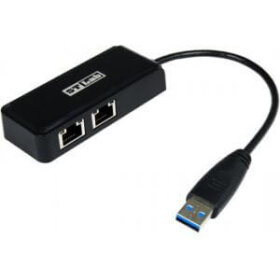 מתאם RJ-45 ל 2 יציאות USB3.0 מתאם רשת חלופי לשולחן עבודה ST-LAB | U990