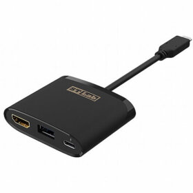 מתאם Type-C לחיבורים HDMI ו PD ו USB אינו דורש מנהלי התקנים נוספים ST-LAB | U-2010