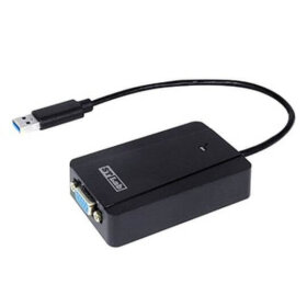 מתאם USB לחיבור VGA עם תמיכה בווידאו ברזולוציה גבוהה ST-LAB | U-1490