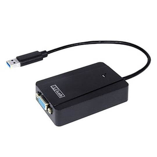 מתאם USB לחיבור VGA עם תמיכה בווידאו ברזולוציה גבוהה ST-LAB | U-1490