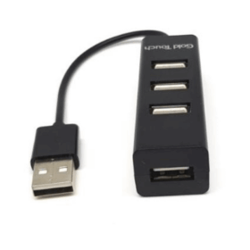 מתאמי USB 4 יציאות גולד-טאץ' Gold Touch E-USB2-HUB4 4 PORT USB2 (1)