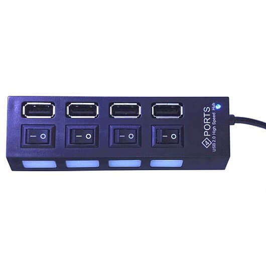 מתאמי USB 4 יציאות גולד-טאץ' Gold Touch E-USB2-HUB4-A 4 PORT ACTIVE USB2 (1)