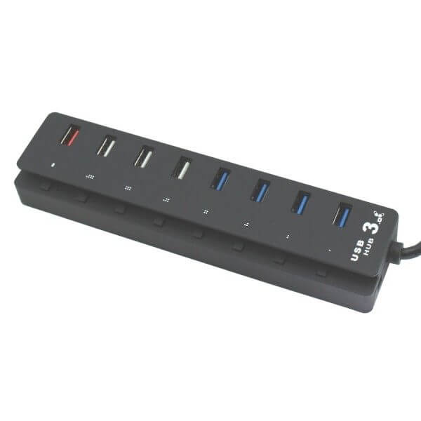 מתאמי USB 8 יציאות גולד-טאץ' Gold Touch E-USB3.0-HUB7-A 8 PORT ACTIVE USB3 (2)