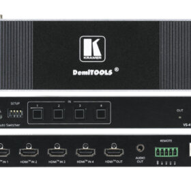מתג אוטומטי סוויצ'ר 4K HDMI 4x1 קרמר Kramer VS-411X 20-80548090 HDR HDMI Auto Switcher (1)