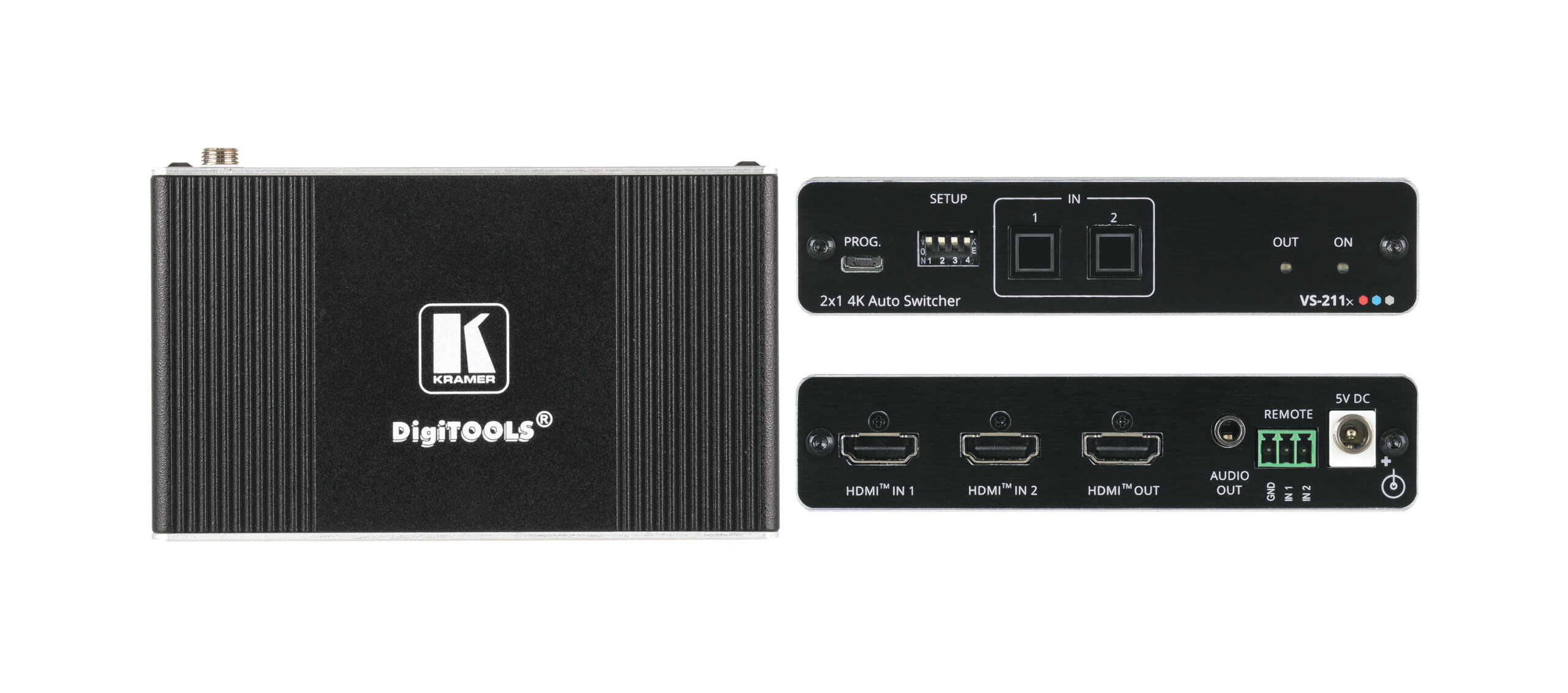 מתג אוטומטי סוויצ'ר 4K HDMI קרמר Kramer VS-211X 20-80549090 HDR HDMI Auto Switcher (2)