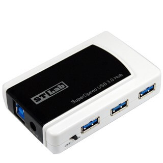 רכזת ומתאם 7 יציאות ST-LAB U-870 RJ45 USB3 (1)