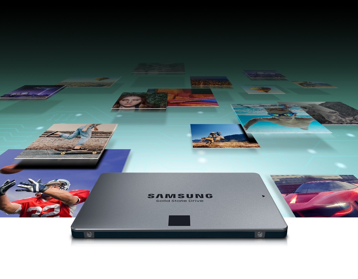 כונן SSD סמסונג Samsung | MZ-77Q1T0BW | QVO870 | 1TB SSD