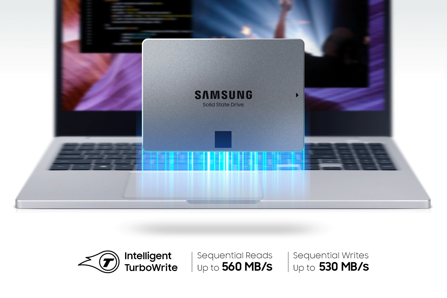 כונן SSD סמסונג Samsung | MZ-77Q1T0BW | QVO870 | 1TB SSD