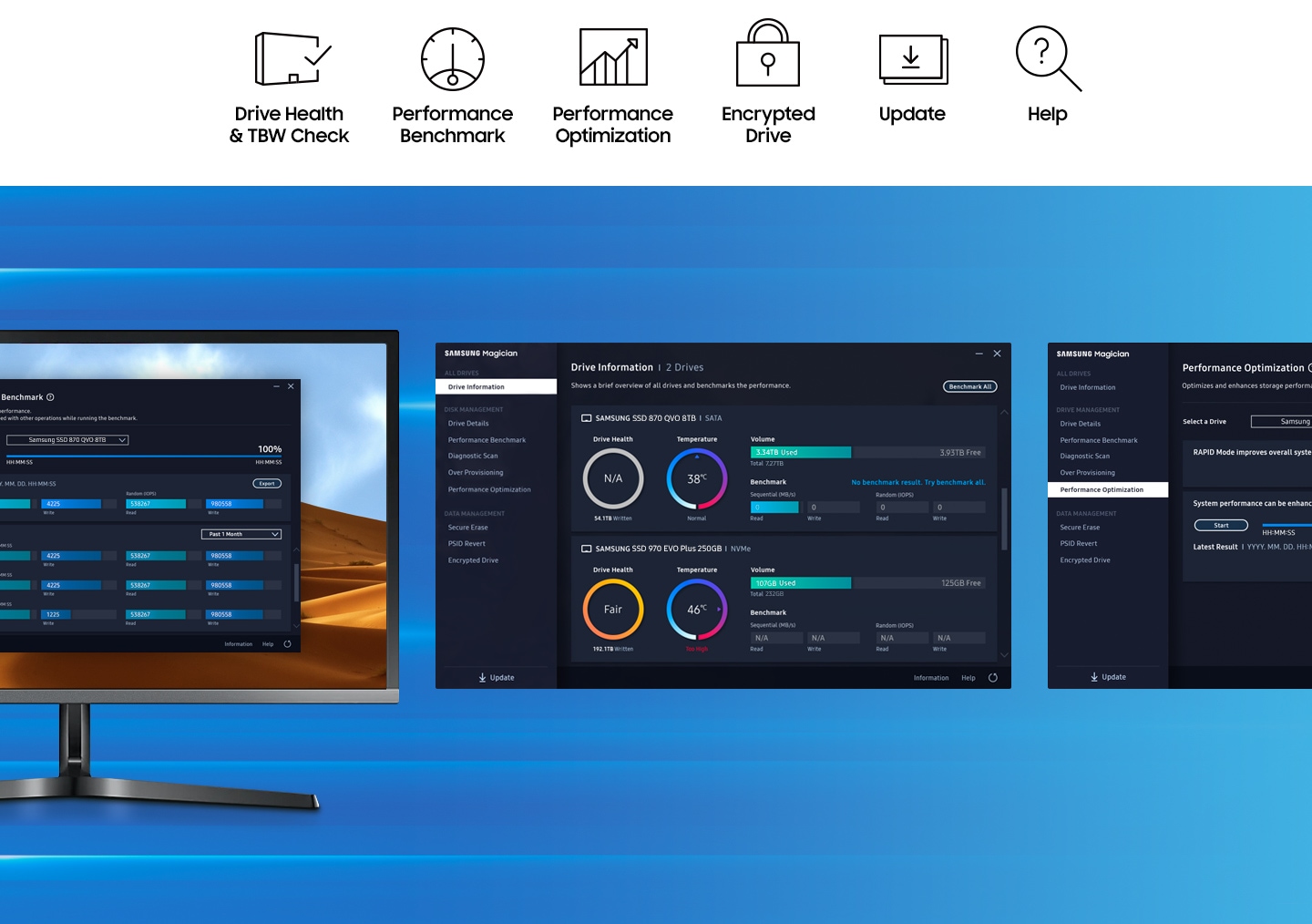 כונן SSD סמסונג Samsung | MZ-77Q1T0BW | QVO870 | 1TB SSD