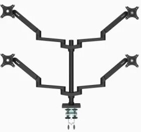 זרוע ארגונומית ל 4 מסכים גודל מסך 17-30 אינץ' Loctek DLB-903Q (2)