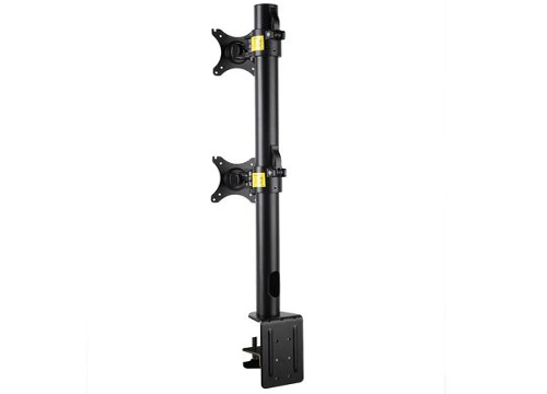 זרוע ארגונומית עבור 2 מסכים Loctek DLB115 Gas Spring Desktop 17- 30 Double Monitor (1)