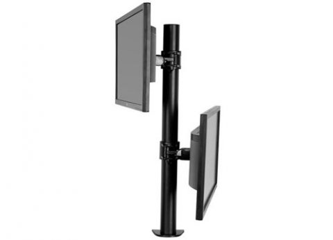 זרוע ארגונומית עבור 2 מסכים Loctek DLB115 Gas Spring Desktop 17- 30 Double Monitor (3)