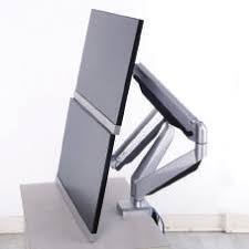 זרוע ארגונומית עבור 2 מסכים Loctek DLB522 Gas Spring Desktop 10- 30 Double Monitor (2)