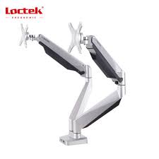 זרוע ארגונומית עבור 2 מסכים Loctek DLB522 Gas Spring Desktop 10- 30 Double Monitor (3)