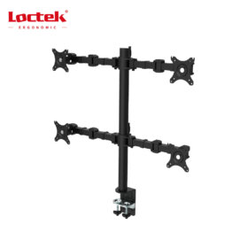 זרוע ארגונומית עבור 4 מסכים Loctek DLB114 Gas Spring Desktop 17- 30 Double Monitor (2)