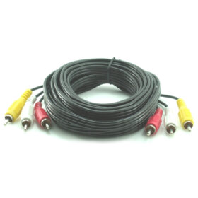 כבל RCA X3 זכר ל RCA X3 זכר אודיו אורך הכבל 10 מטר גולד-טאץ' Gold Touch | CH-3RCA-3RCA-10