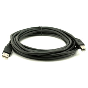 כבל מאריך USB2.0 זכר ל Type B זכר אורך הכבל 5 מטר גולד-טאץ' Gold Touch | CH-USB2-5-AB | USB2.0 Type A To Type B M/M Cable