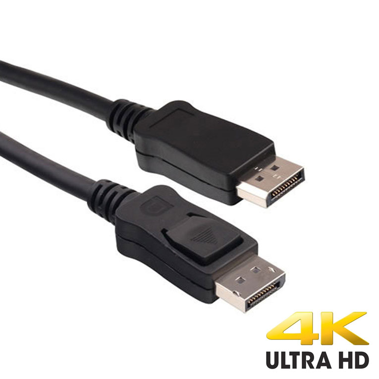 כבל DP ל DP רזולוציה 4K אורך הכבל 1.8 מטר גולד טאץ' Gold Touch | CH-DP-DP-1.8 | DP To DP Support 4K@60Hz Cable – תמונה 2