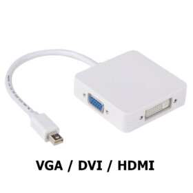 מתאם Mini DP ל HDMI&DVI&VGA אורך הכבל 0.2 מטר גולד-טאץ' Gold Touch | CH-MINI-DP-ALL