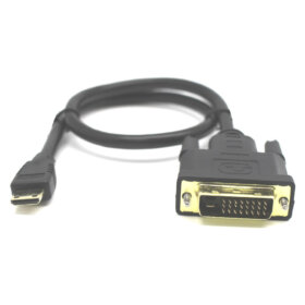 כבל מתאם Mini HDMI ל DVI אורך הכבל 0.45 מטר גולד-טאץ' Gold Touch | CH-MINI-HD-DVI-045 | Mini HDMI To DVI Cable